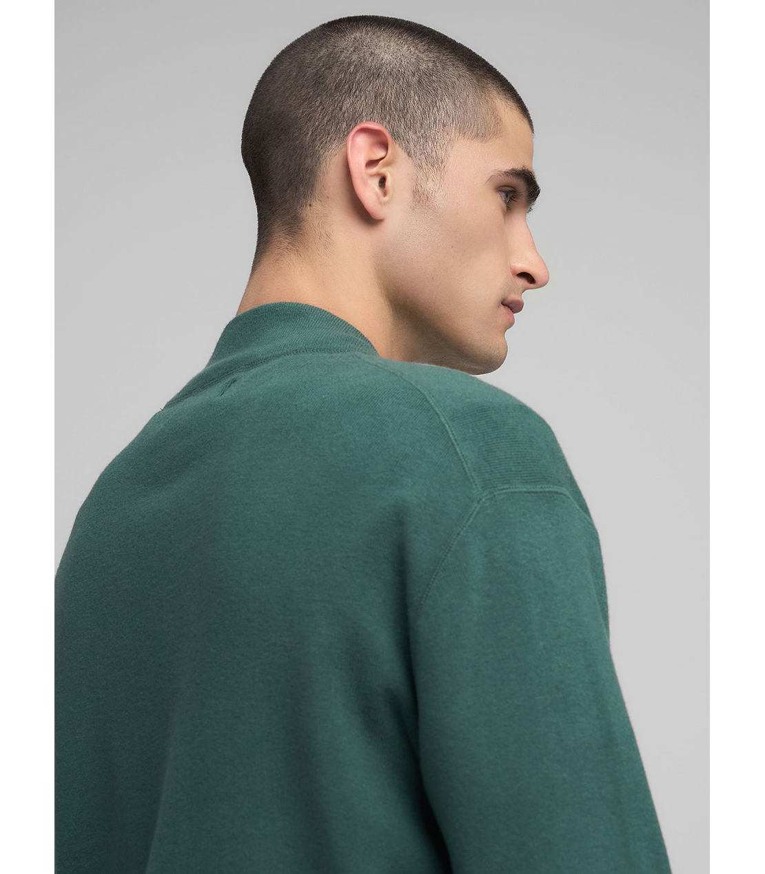 レタリング刺しゅう ジップニット 詳細画像 シーグリーン 7